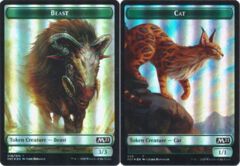 Beast (010) // Cat (020) Token - Foil